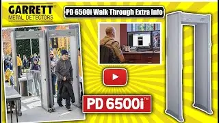 Garrett PD 6500i Walk Through Metal Detector: Extra Settings Information