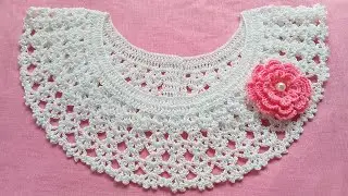 Very Easy Crochet Coller || Crochet Neck Design || কুশিকাটার গলার ডিজাইন
