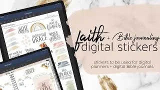 Faith Digital Stickers | Bible journaling digital stickers | Faith digital planning stickers