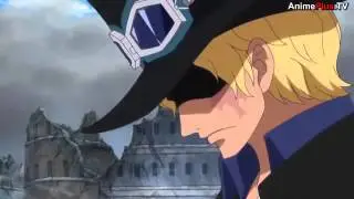 Sabo's reaction to Ace's death