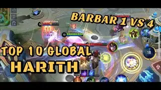 TOP 10 GLOBAL HARITH !!  BARBAR SAMPAI MASUK KE BASE MUSUH | MOBILE LEGENDS BANG BANG
