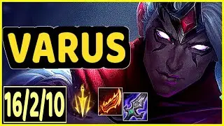 VARUS VS SENNA - 16/2/10 KDA ADC GAMEPLAY CHALLENGER I