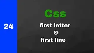 #24   first letter &   first line   CSS   Frontend   Take it easy #shorts