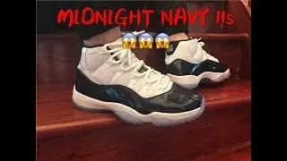 FIRST LOOK: AIR JORDAN 11 &ldquo;MIDNIGHT NAVY&rdquo; 378037-123 on Feet Review