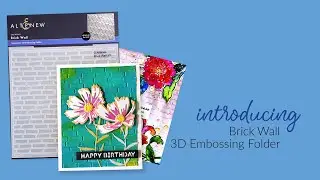 Unique Dimensional Brick Background for Card Making with Brick Wall 3D Embossing Folder