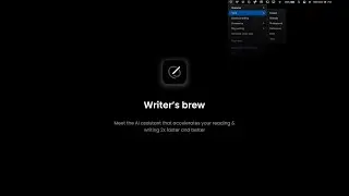 Writers brew AI for macOS - Menu bar feature that works across all apps and browsers