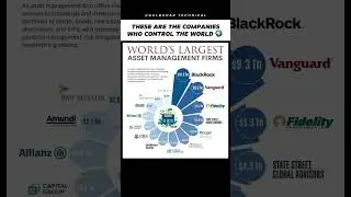 These are  the Companies who Control World! 💵🌍 - Trillions Under One Roof!