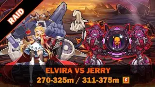 Guardian Tales Raid - Elvira vs Jerry + Tutorial (270-325m)
