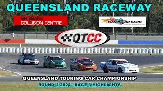 Queensland Touring Car Championship ~ QTCC Round 2 2024 ~ Queensland Raceway ~ Race 3 Highlights.