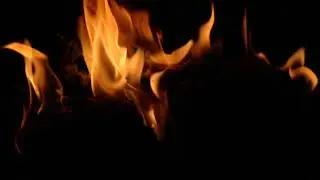 Fire Flames close up shot within fireplace 1\2 - Free stock video