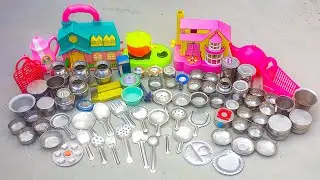 9:36 Minutes Satisfying with Unboxing Hello Kitty Barbie Kitchen Set | Miniature Kitchen Set Review