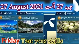 27 August 2021 Telenor Questions|| test your skills|| today'sTelenor Questions answers| Telenor quiz