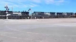 Railfanning the Union Pacific Sunset Route AZ/with Norfolk Southern Dash 9CW/Gevo Teir 4, 1/30/16