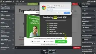 PopupBuilder - Drag and Drop Builder Demo