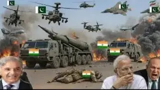 Pakistan India War- Pakistani Fighter jets & Tanks Attack on Indian Army convoy GTA 5