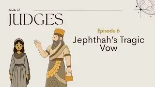 Judges Ep 6: Jephthah's Tragic Vow to Kill Daughter | Old Testament Cartoon Bible Study for Adults