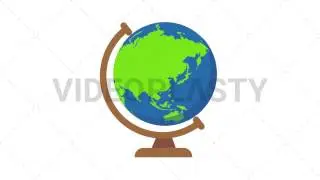 Spinning Globe Animation [MOV & GIF]