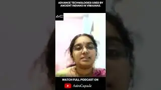 Watch full podcast featuring Ms. Kavya Vaddadi on Ancient Indian Space Technologies on our Channel.