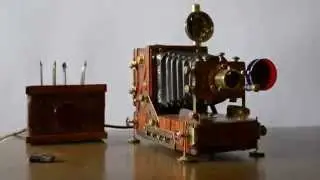 Vintage Camera   with Nixie vacuum tubes IN-16