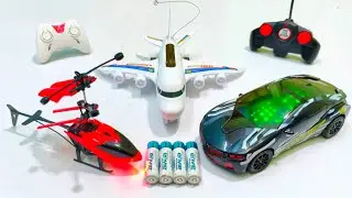 Radio Control Airplane A380 & Rechargeable Rc Helicopter Unboxing, remote gadi, Airbus A380, gadi,