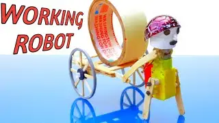 How to Make a Working Robot Pulling Cart Model at Home! (DIY Science Project)