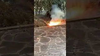 Thermite cutting 3mm steel plate!