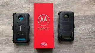 For Moto Z4 (2019) COVRWARE Aegis & Iron Tank Series Holster Armor Case Built-in Screen Protector