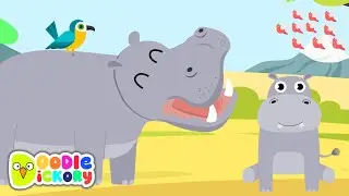 Henry the Hippo 🦛 | Fun Animal Song for Kids | Kids Songs & Nursery Rhymes | Doodle Dickory Songs