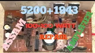 100+100 Watt Amplifier Bord One Side Full Damage I Try Repair