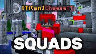 I played bedwars SQUADS with my friends!