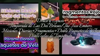 Misiones Diarias + Fragmentos +Paquetes de Velas (23-08-2025) 🐾Lyncis🐾 |Sky: Ni&ntilde;os de la Luz|Sky