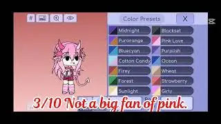 Rating color presets on my oc! (Part one)
