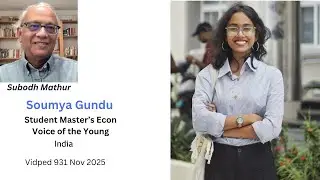 Soumya Gundu India Student Master's Econ Voice of the Young Vidped 931 Nov 25