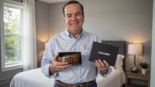 CHAOREN Men's Leather Ratchet Belt Pack of Two
