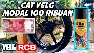 Cara cat velg pakai diton paint warna hitam 9109