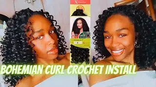 Outre X-pression Bohemian Crochet Curl Pre looped Install + Review ♡ | 4 in 1 Loop