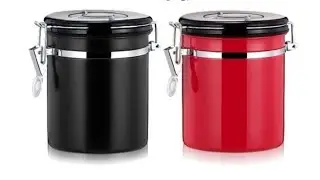 Stainless Steel Sealed Canister Jar Kitchen Coffee Sugar Tea Storage