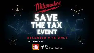 Save the tax event weeks MILWAUKEE YouTube Horizontal Ad