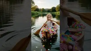 Baby stole all candy 🍬 🍭 #shorts #viral #baby #boat #river #ai #stolen #like #subscribe #babyboy