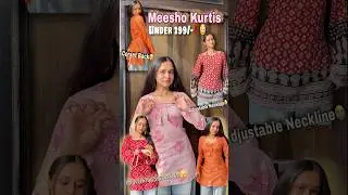 Episode.10 Meesho Corset Back  short Kurtis Under 299/-‼️😳🥹 #ytshorts #meesho #minivlog #viral