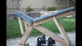 Building a Fully Adjustable Wooden Weight Bench - DIY Gym