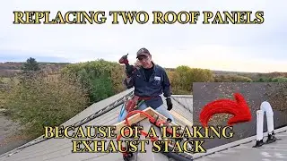 When roof penetration's leak, this is how to replace steel roof panels  #new #diy #shed #rooftop