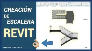 Cómo hacer una escalera con descanso en Revit desde cero | STAIR IN REVIT