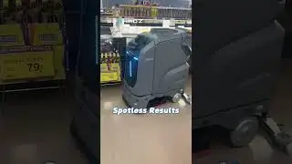 Edge to edge cleaning in supermarket