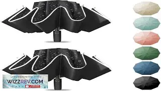 Large Windproof Travel Umbrella Portable Reverse Folding Car Umbrella Compact Inverted
