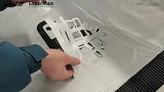 [ Lasermen ] LM-1625 Fabric Cutting Machine + Inkjet Cutting For Thin Fabric Cardstock#lasercutting