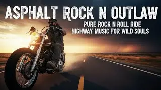 Best Music Asphalt Rock N Outlaw 🎸 Pure Rock n Roll Ride 🇺🇸🎸 Highway Music for Wild Souls