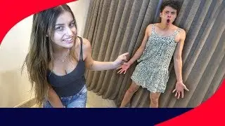 EXPERIMENTANDO ROUPAS DA MINHA NAMORADA!