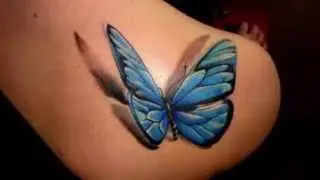 Realistic Butterfly  Tattoos - Tattoo Designs for Girls