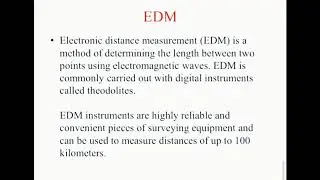 Surveying ll  Module 4 EDM, GPS, GIS and Remote sensing in civil engineering